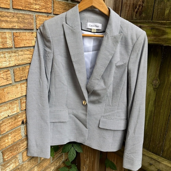 Calvin Klein Gray Blazer Jacket NWT - Picture 1 of 3